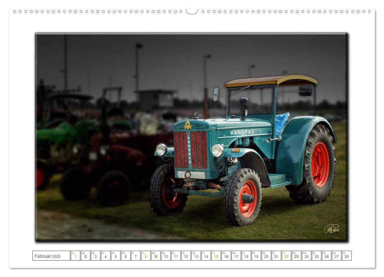 Bild: 9783435630066 | Oldtimer - Traktor Liebe (Wandkalender 2025 DIN A2 quer), CALVENDO...