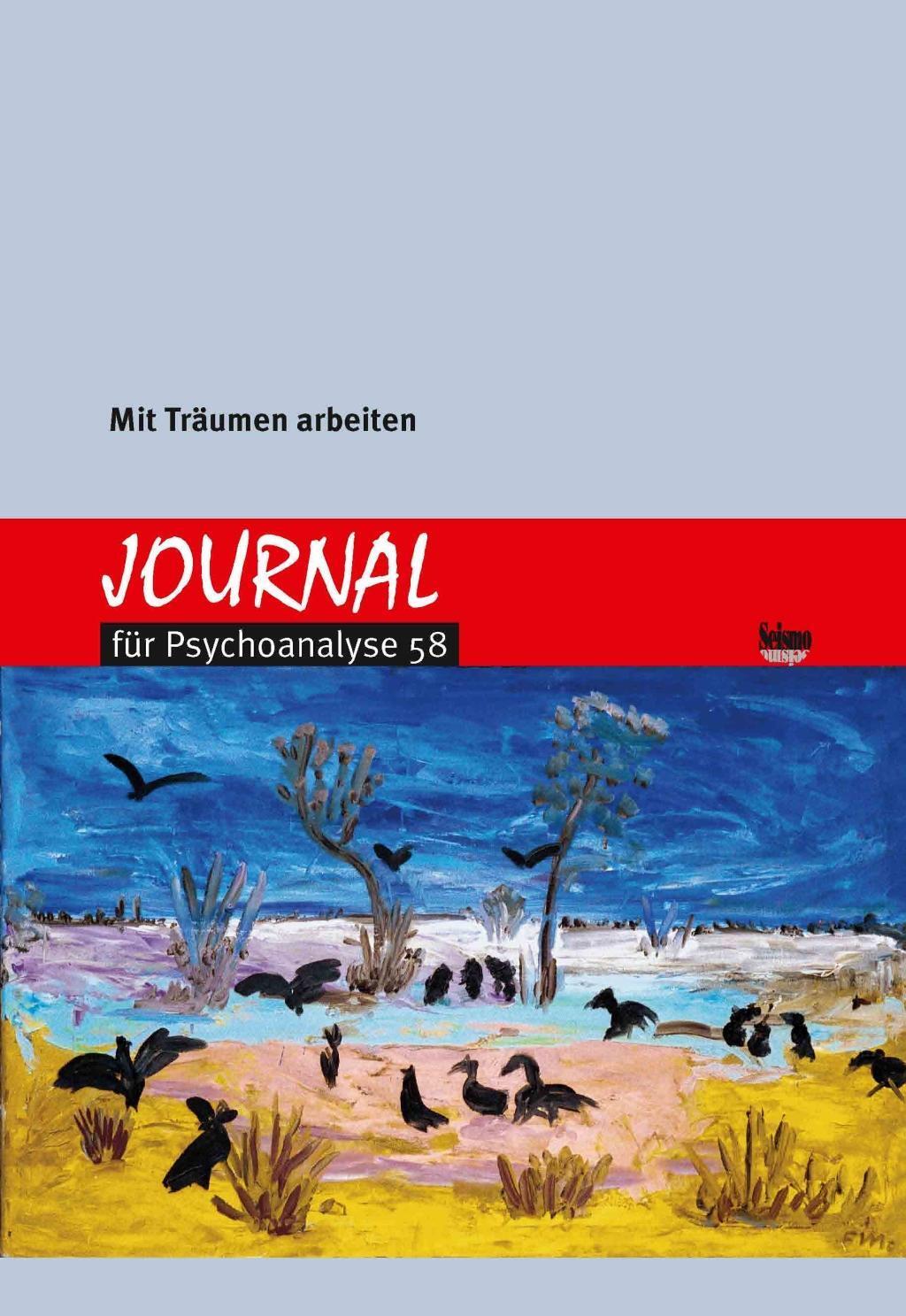 Cover: 9783037771815 | Mit Träumen arbeiten | Journal für Psychoanalyse | Deutsch | 2017