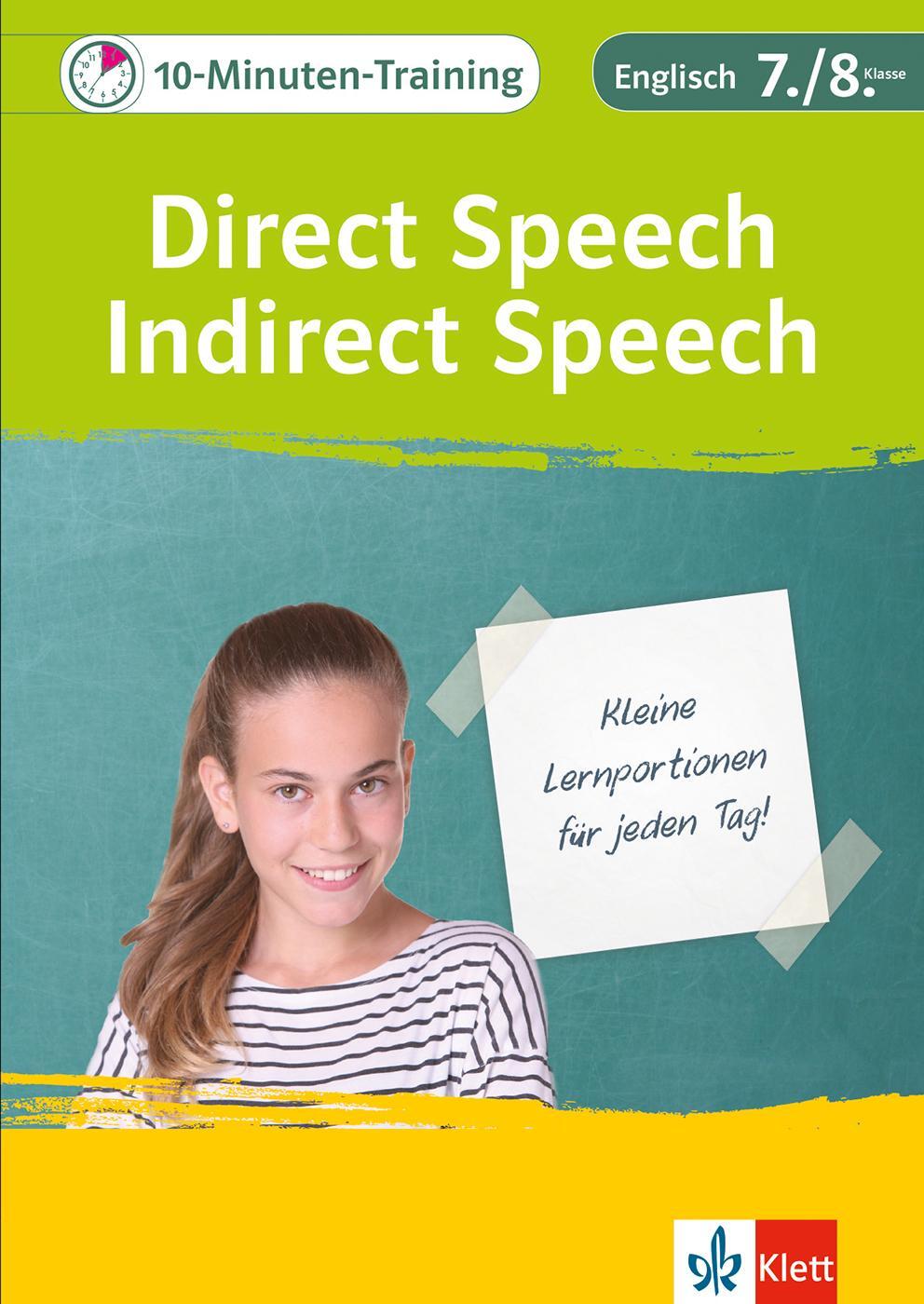 Cover: 9783129275191 | Klett 10-Minuten-Training Englisch Direct Speech - Indirect Speech...