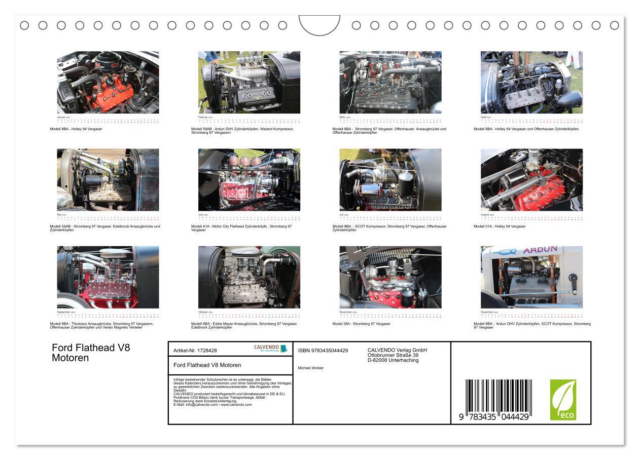 Bild: 9783435044429 | Ford Flathead V8 Motoren (Wandkalender 2025 DIN A4 quer), CALVENDO...