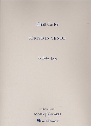 Cover: 9790051591329 | Scrivo In Vento | Elliott Carter | Buch | Boosey and Hawkes