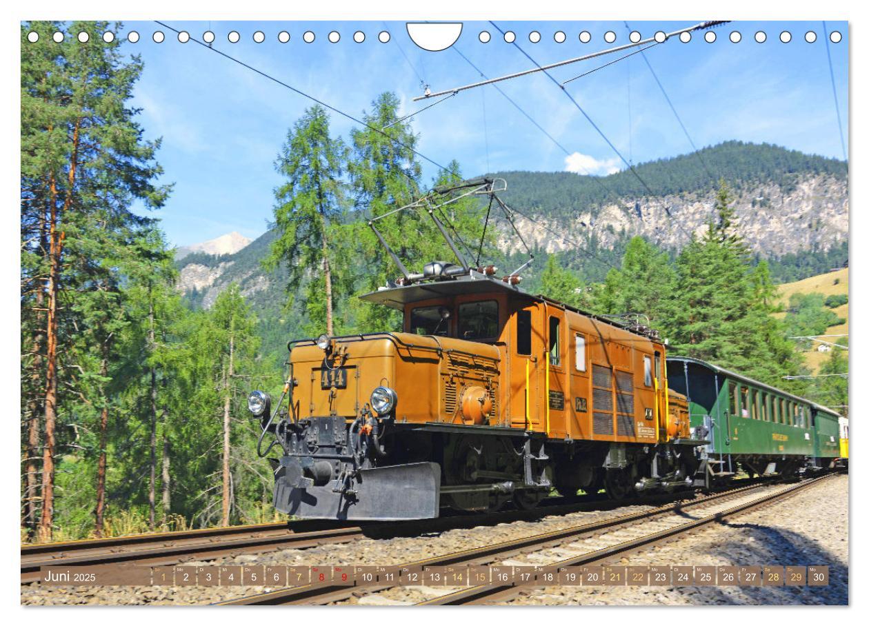 Bild: 9783457140321 | Im Zug durch Schweizer Berge (Wandkalender 2025 DIN A4 quer),...