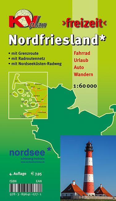 Cover: 9783896410771 | Nordfriesland Kreis mit Sylt, Amrum, Föhr und Halligen, KVplan,...