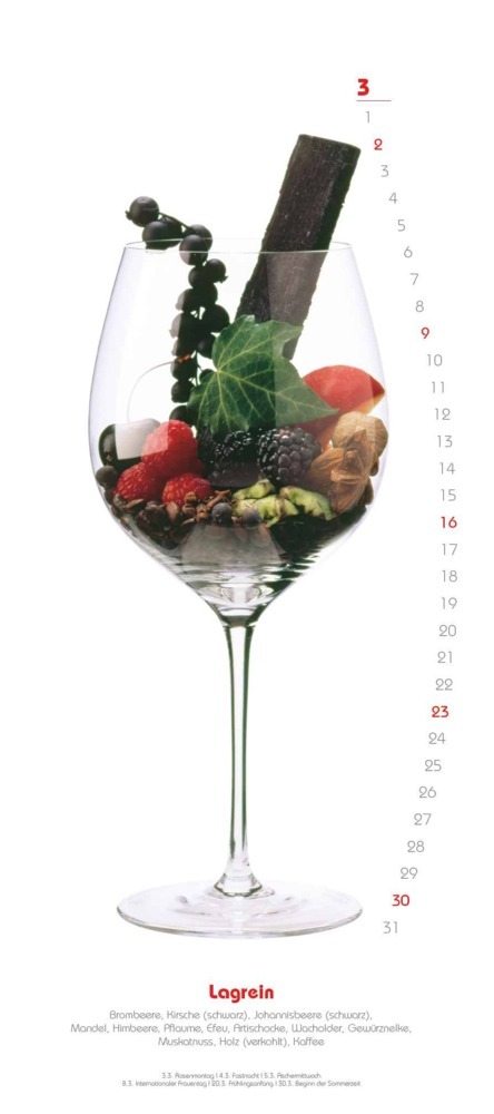 Bild: 4250809653716 | DUMONT - Weinaromen 2025 Wandkalender, 22x49,5cm, Kalender mit...