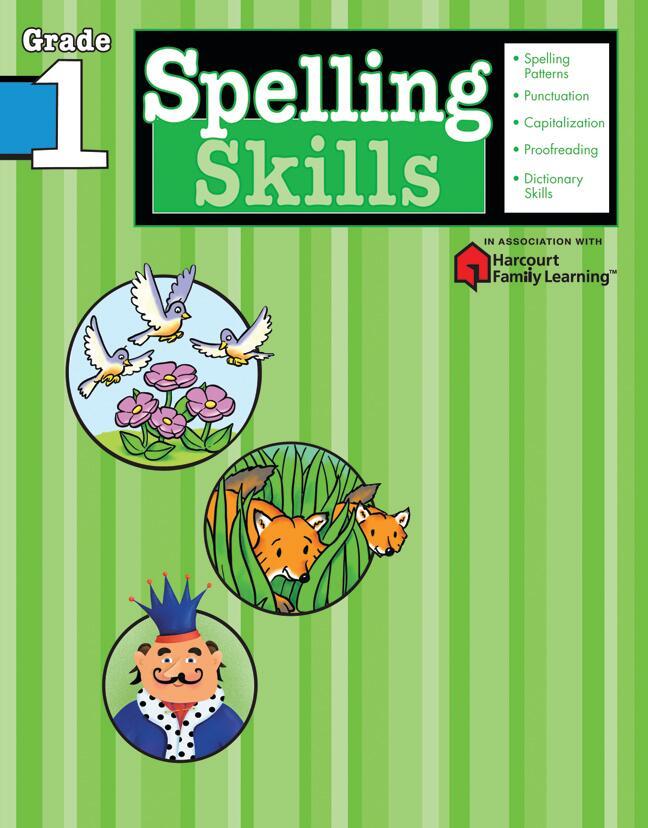 Cover: 9781411403826 | Spelling Skills: Grade 1 (Flash Kids Harcourt Family Learning) | Kids