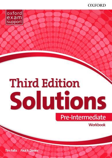 Cover: 9780194510592 | Solutions: Pre-Intermediate: Workbook | Leading the way to success