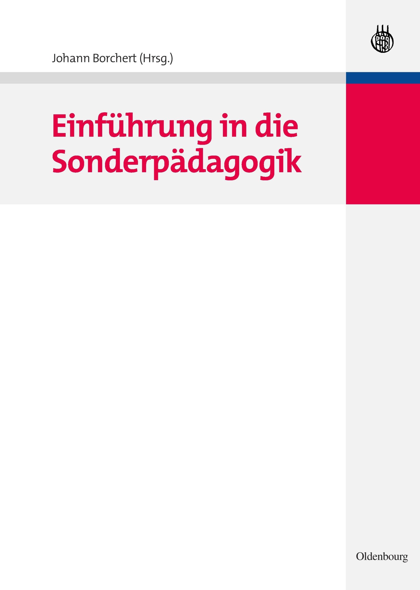 Cover: 9783486582123 | Einführung in die Sonderpädagogik | Johann Borchert | Buch | XII