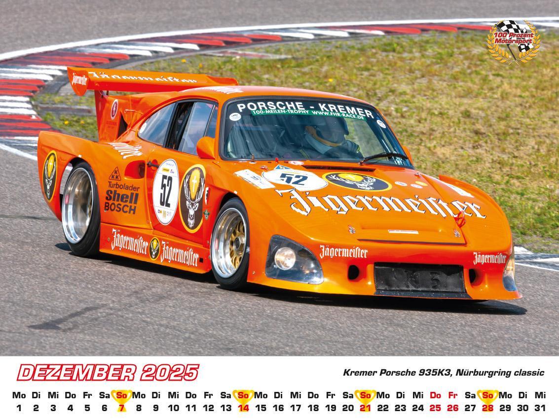 Bild: 9783948794729 | Porsche im Rennsport Kalender 2025 | Frank Pommer | Kalender | Deutsch