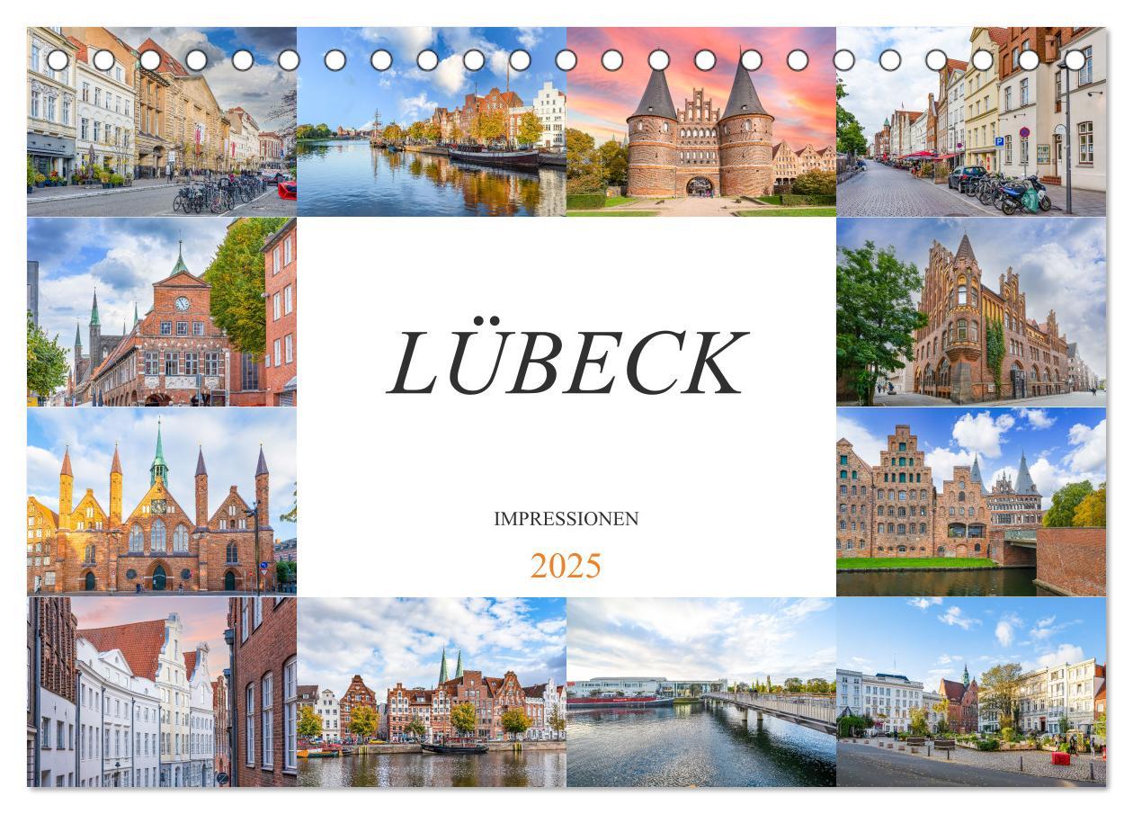 Cover: 9783383902031 | Lübeck Impressionen (Tischkalender 2025 DIN A5 quer), CALVENDO...