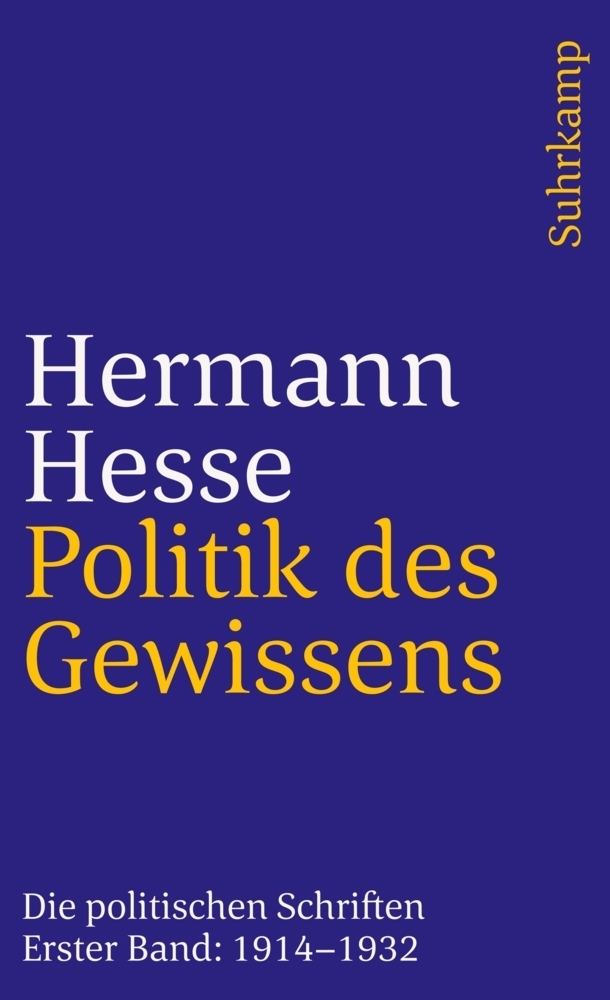 Cover: 9783518371565 | Politik des Gewissens. Zwei Bände | Hermann Hesse | Taschenbuch | 1981