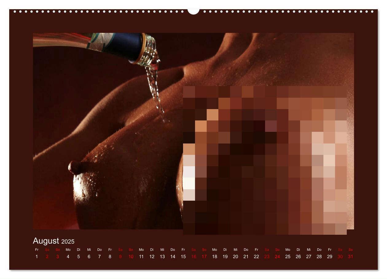 Bild: 9783435690237 | Glanzperlen - Wassertropfen auf nackter Haut (Wandkalender 2025 DIN...