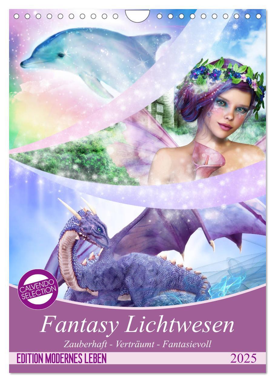 Cover: 9783435996247 | Fantasy Lichtwesen (Wandkalender 2025 DIN A4 hoch), CALVENDO...