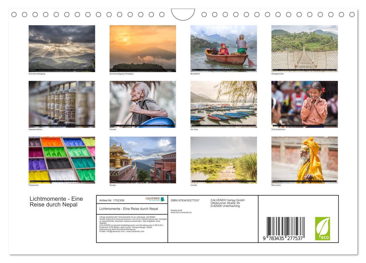 Bild: 9783435277537 | Lichtmomente - Eine Reise durch Nepal (Wandkalender 2025 DIN A4...