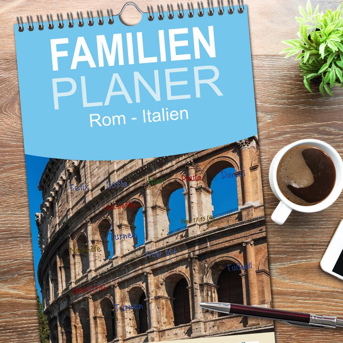 Bild: 9783457125465 | Familienplaner 2025 - Rom-Italien mit 5 Spalten (Wandkalender, 21 x...