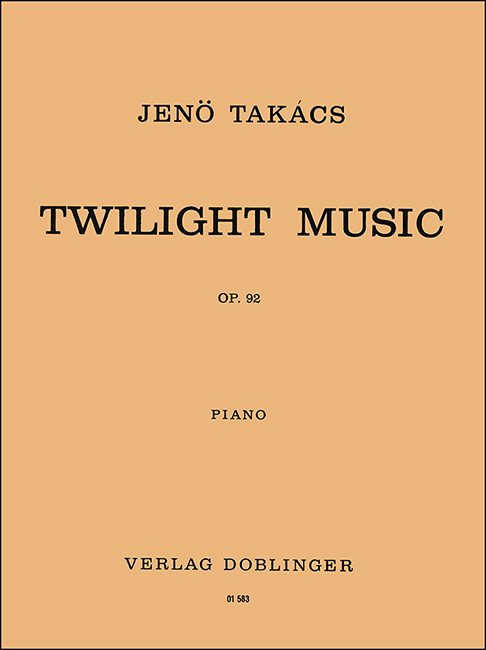 Cover: 9790012144922 | Twilight-Music op. 92 | Jenö Takacs | Buch | Doblinger Verlag