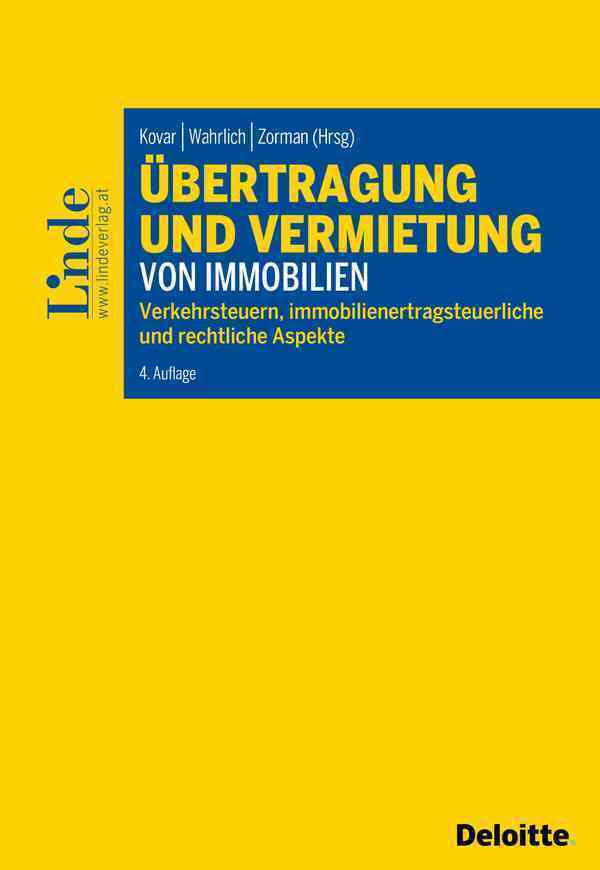 Cover: 9783707346473 | Übertragung und Vermietung von Immobilien | Christian Bürgler (u. a.)