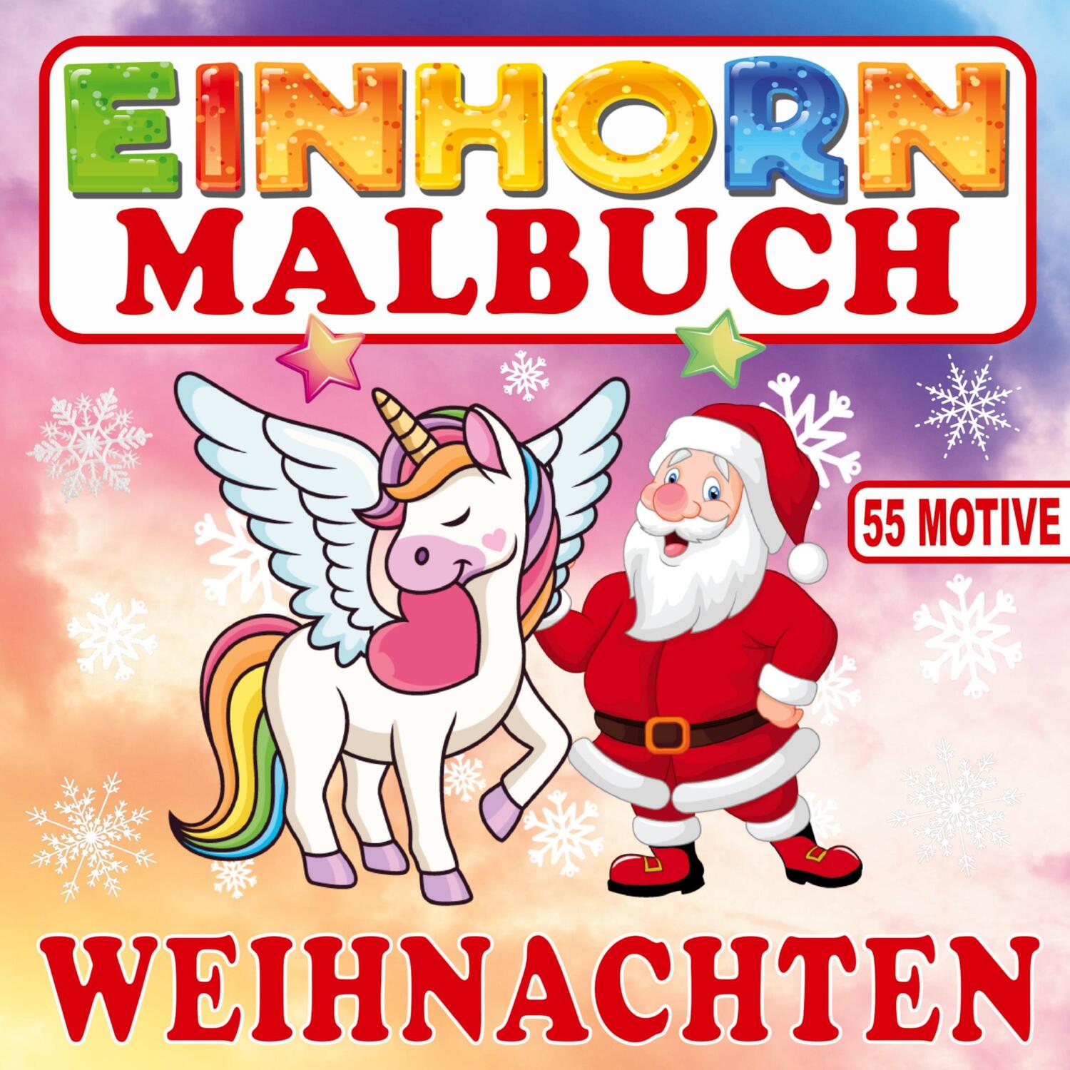 Cover: 9783347783973 | Einhorn Malbuch Weihnachten mit 55 Motiven | S&amp;L Inspirations Lounge