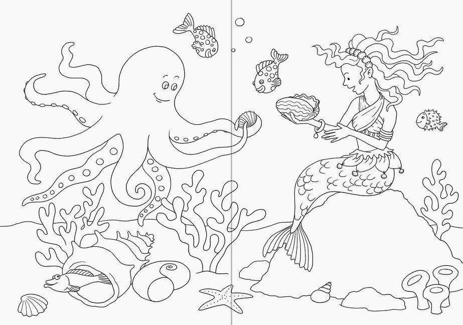 Bild: 9783473556700 | Mein zauberhaftes Malbuch: Feen, Elfen und Meerjungfrauen | Buch