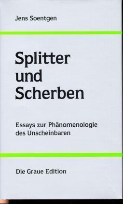 Cover: 9783906336213 | Splitter und Scherben | Essays zur Phänomenologie des Unscheinbaren