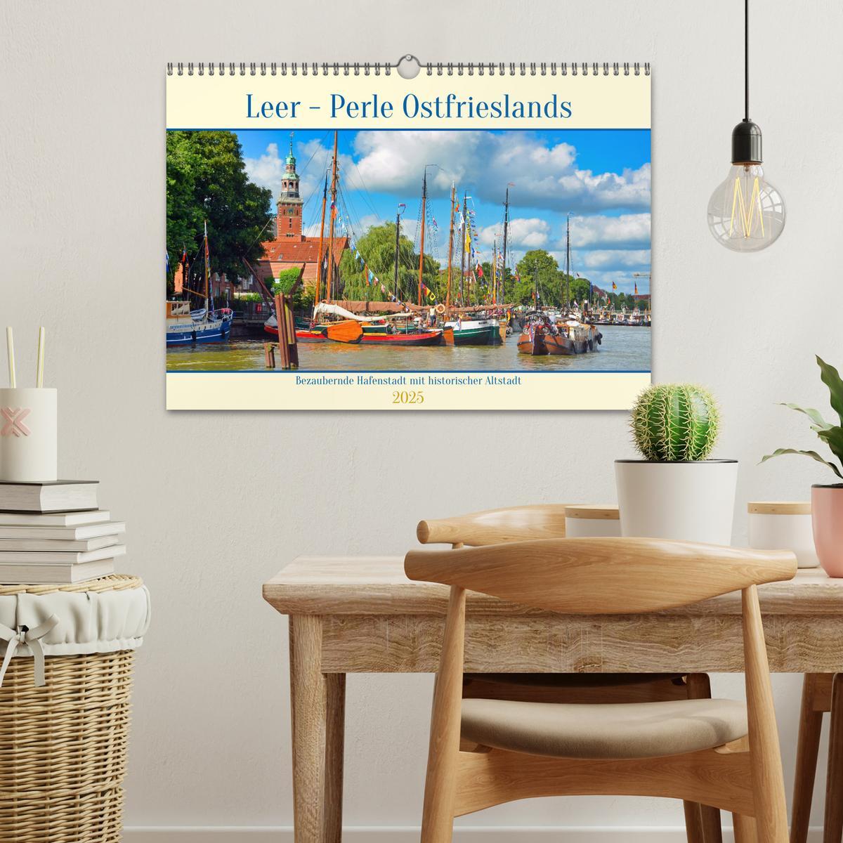 Bild: 9783435161386 | Leer - Perle Ostfrieslands (Wandkalender 2025 DIN A3 quer),...