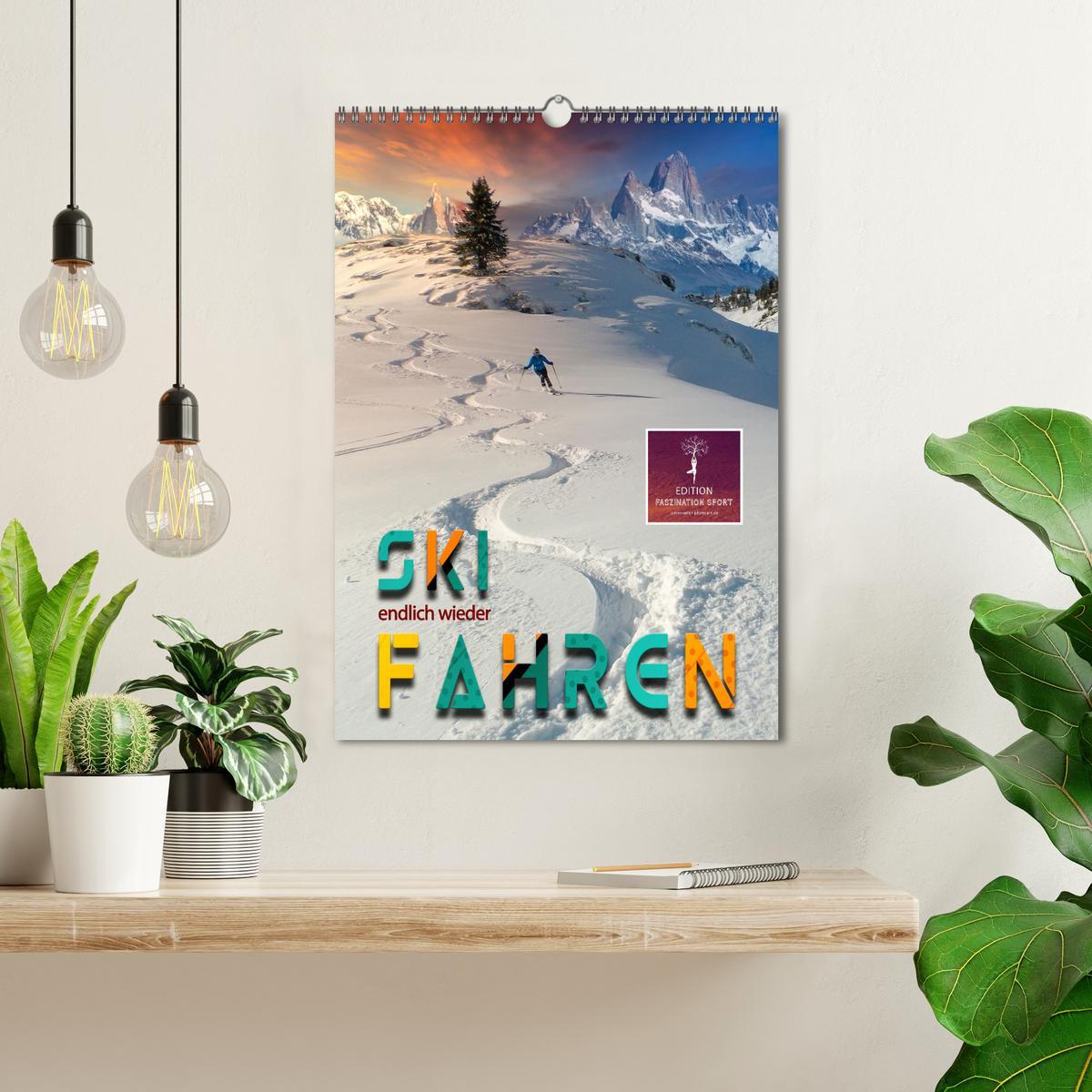 Bild: 9783435931637 | Endlich wieder Skifahren (Wandkalender 2025 DIN A3 hoch), CALVENDO...