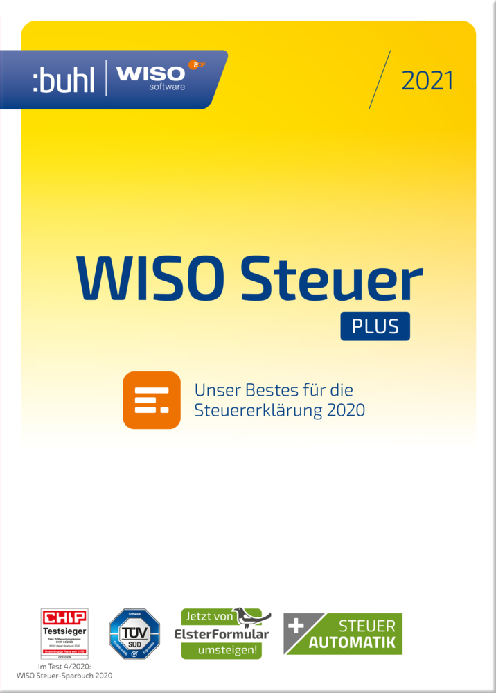 Cover: 4011282003043 | WISO Steuer Plus 2021, CD-ROM | CD-ROM | 2020 | Buhl Data Service