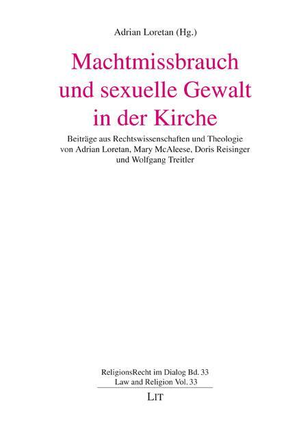 Cover: 9783643803856 | Machtmissbrauch und sexuelle Gewalt in der Kirche | Adrian Loretan