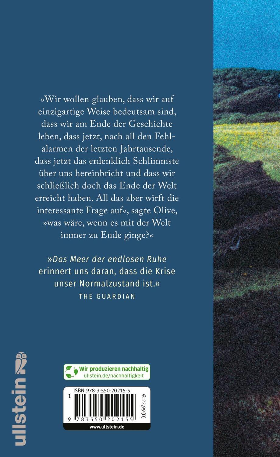 Rückseite: 9783550202155 | Das Meer der endlosen Ruhe | Emily St. John Mandel | Buch | 288 S.