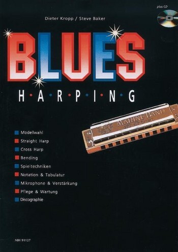 Cover: 9790202921012 | Blues Harping Band 1 (+CD) | Steve Baker (u. a.) | Buch + CD | Deutsch