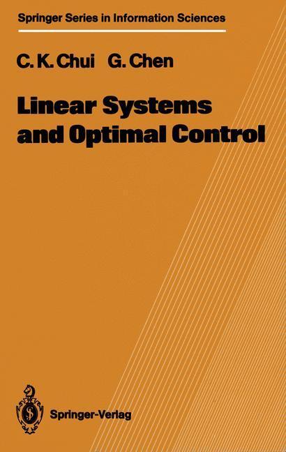 Cover: 9783642647871 | Linear Systems and Optimal Control | Guanrong Chen (u. a.) | Buch