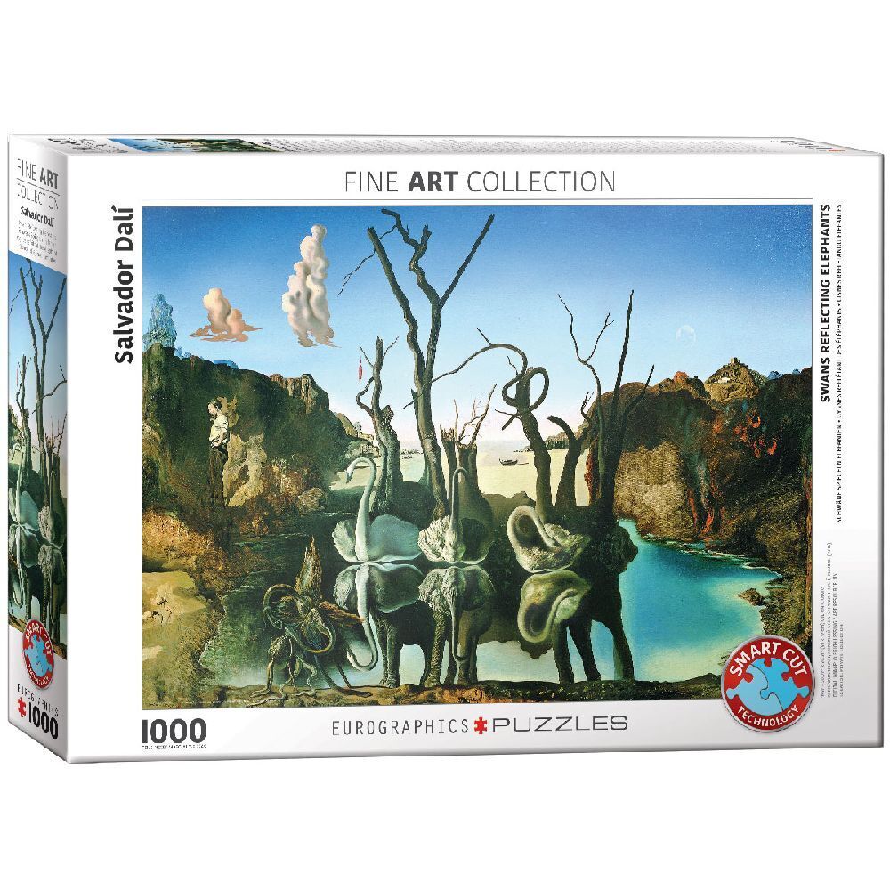Cover: 628136608466 | Schwäne spiegeln Elefanten von Salvador Dalí 1000 Teile | Spiel | 2018