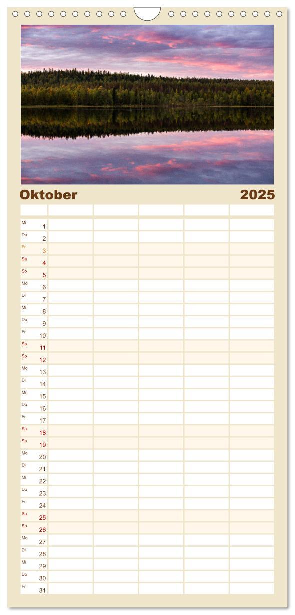 Bild: 9783457193426 | Familienplaner 2025 - Wildes Finnland mit 5 Spalten (Wandkalender,...