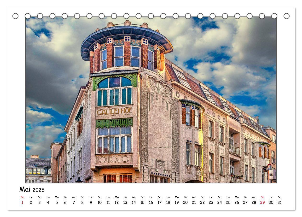 Bild: 9783435254699 | Wiener Jugendstil-Fassaden (Tischkalender 2025 DIN A5 quer),...