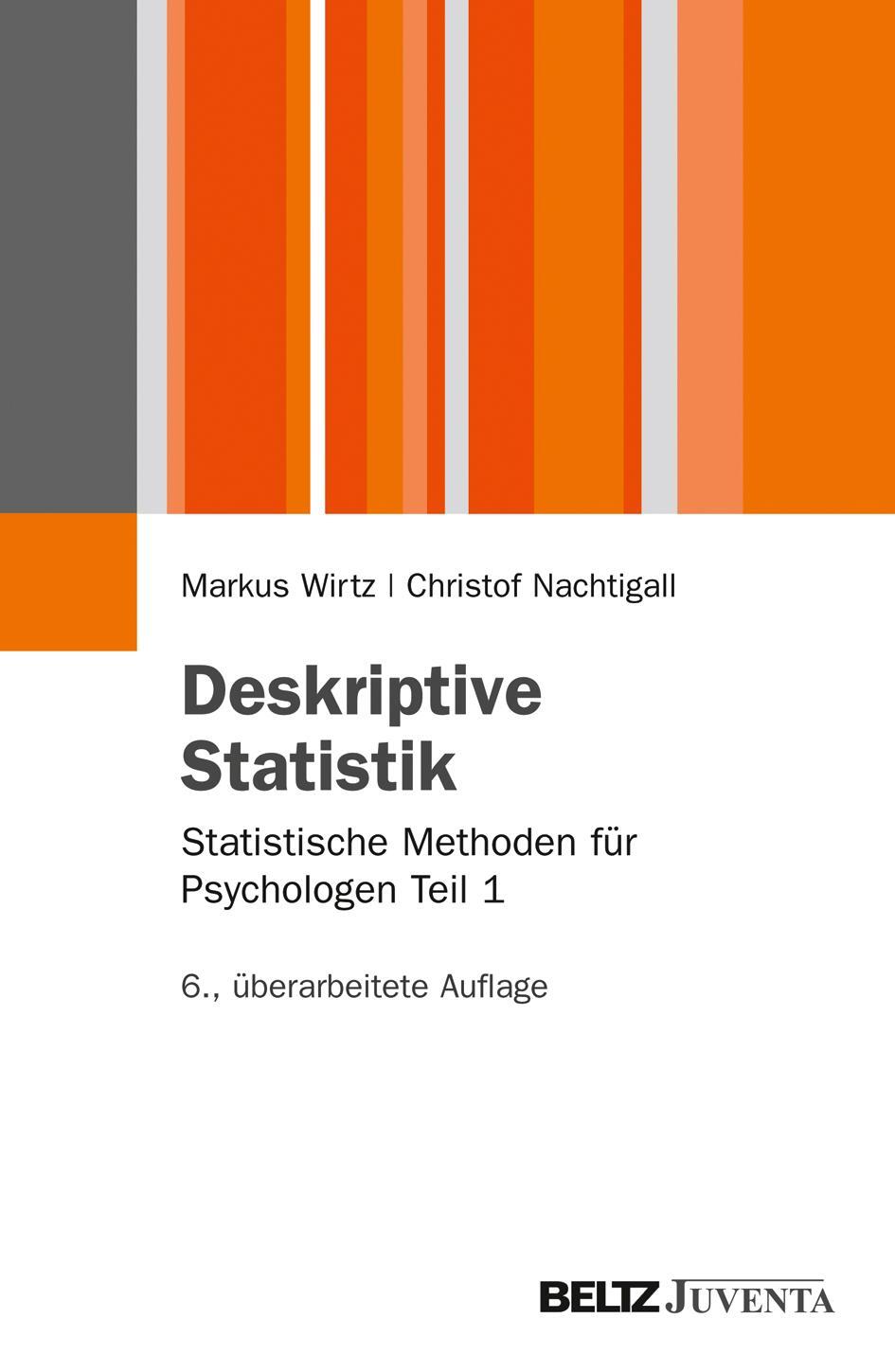 Cover: 9783779922520 | Deskriptive Statistik | Statistische Methoden für Psychologen Teil 1