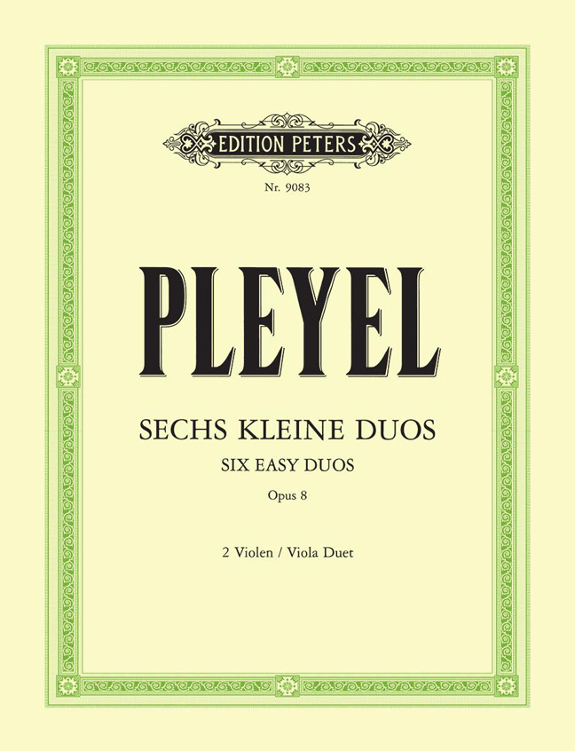 Cover: 9790014073121 | 6 Easy Duos Op.8 | Ignace Pleyel | Partitur + Stimmen | Edition Peters