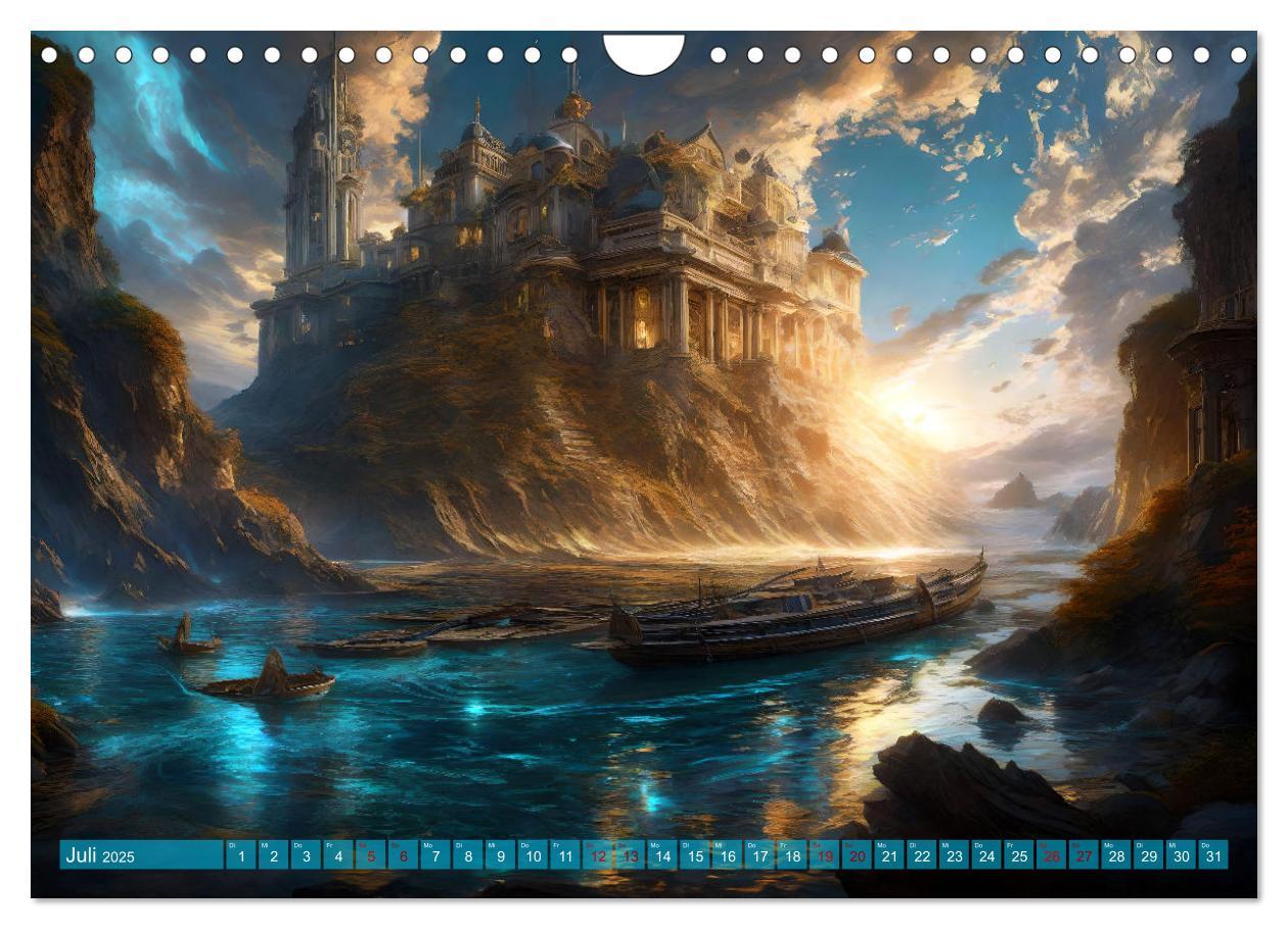 Bild: 9783457015773 | Visionen aus Atlantis (Wandkalender 2025 DIN A4 quer), CALVENDO...