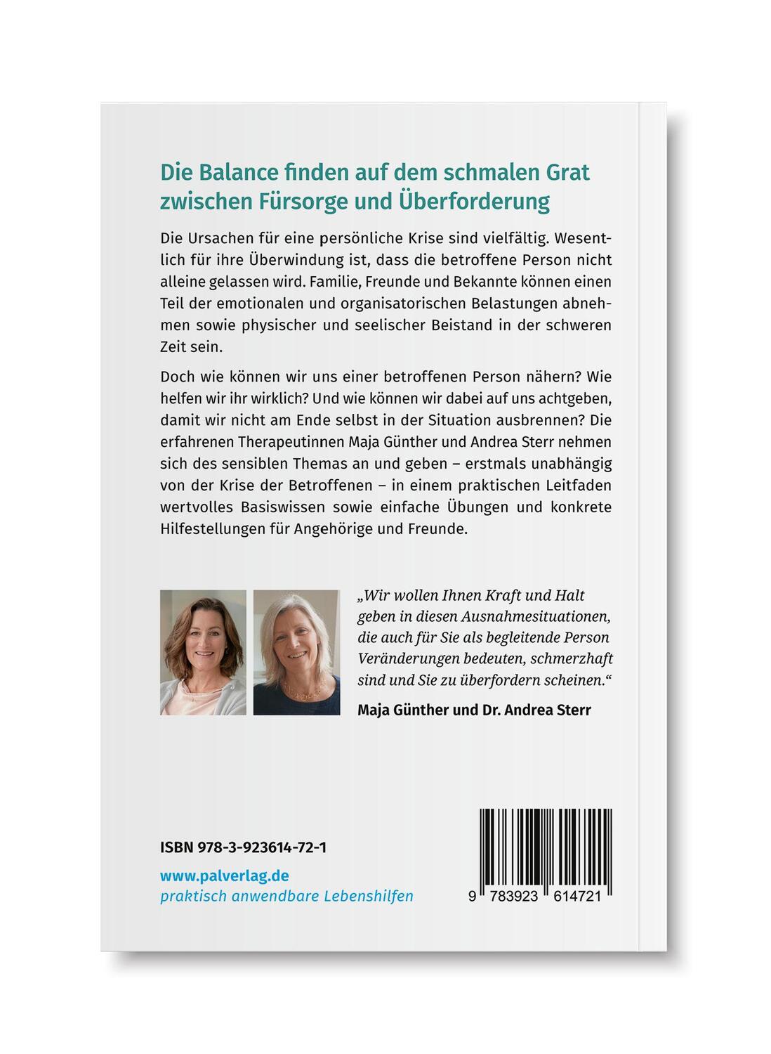 Rückseite: 9783923614721 | Durch die Krise begleiten | Maja Günther (u. a.) | Taschenbuch | 2021