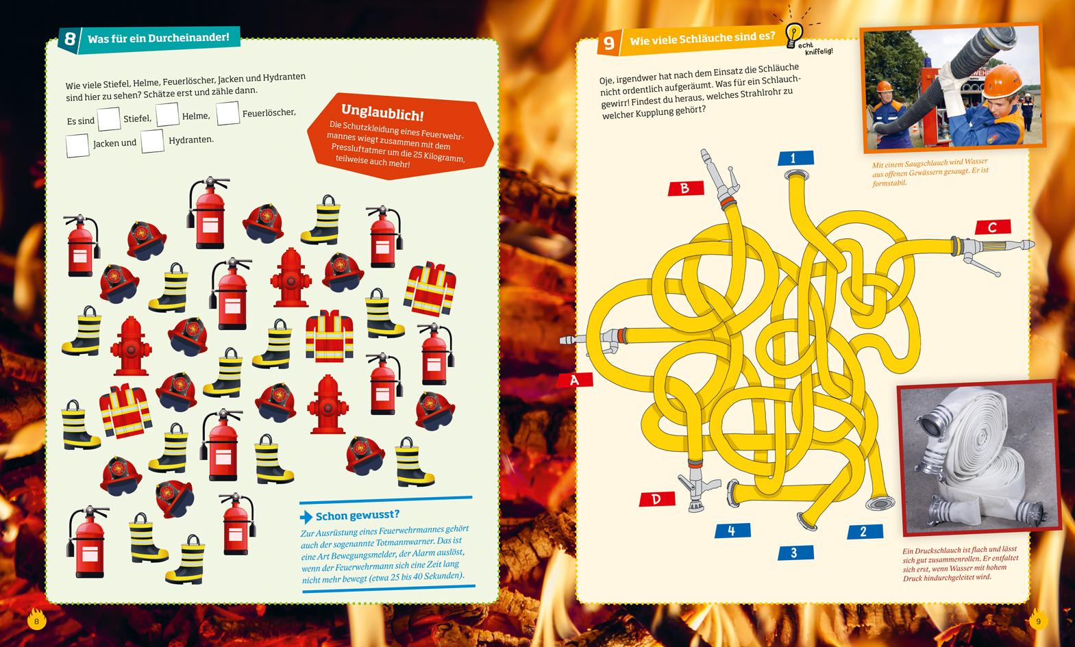 Bild: 9783788621698 | WAS IST WAS Rätseln und Stickern: Feuerwehr | Anja Kunze | Taschenbuch