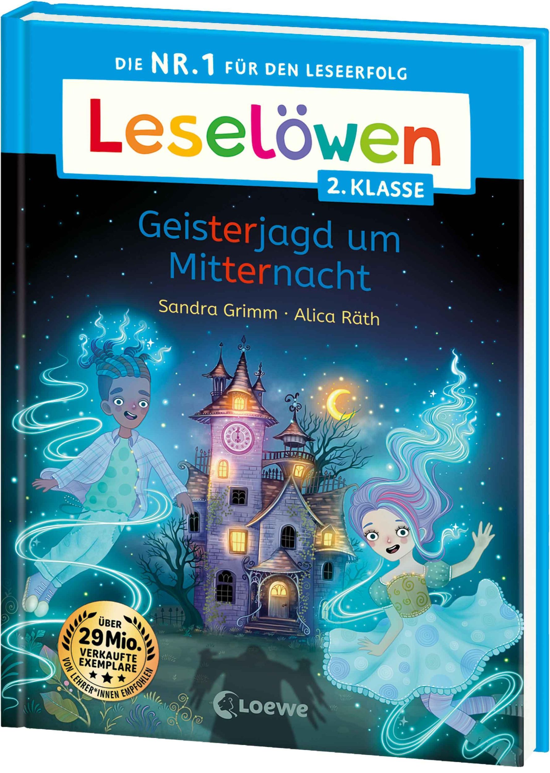 Cover: 9783743218192 | Leselöwen 2. Klasse - Geisterjagd um Mitternacht | Sandra Grimm | Buch