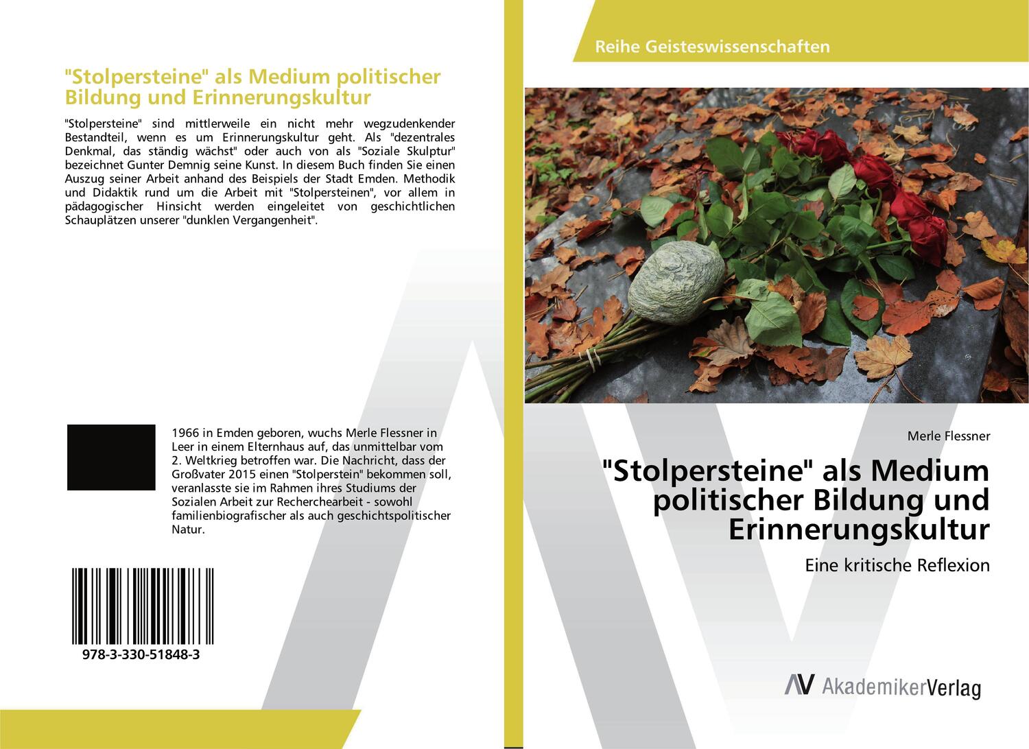 Cover: 9783330518483 | "Stolpersteine" als Medium politischer Bildung und Erinnerungskultur