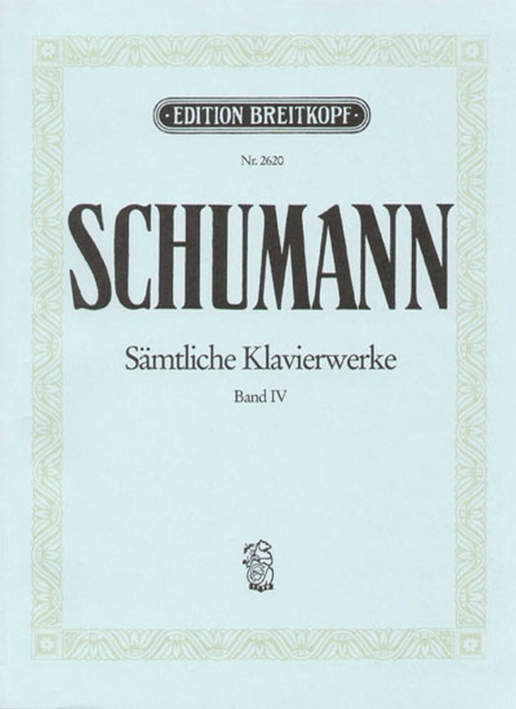 Cover: 9790004161241 | Sämtliche Klavierwerke 4 | Clara Schumann Edition | Robert Schumann