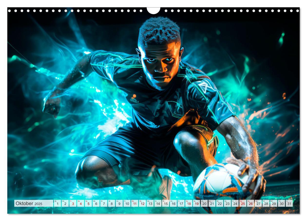 Bild: 9783383852183 | FUßBALLFIEBER Dynamische Szenen (Wandkalender 2025 DIN A3 quer),...