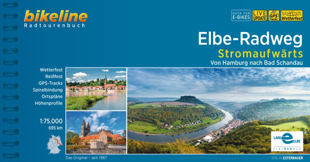 Cover: 9783711100832 | Elbe-Radweg / Elbe-Radweg Stromaufwärts | Esterbauer Verlag | Buch