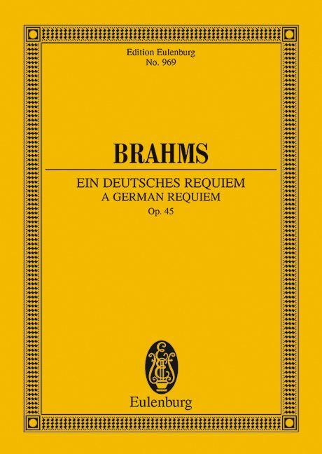 Cover: 9783795771911 | Ein deutsches Requiem | Broschüre | Eulenburg Studienpartituren | 1980