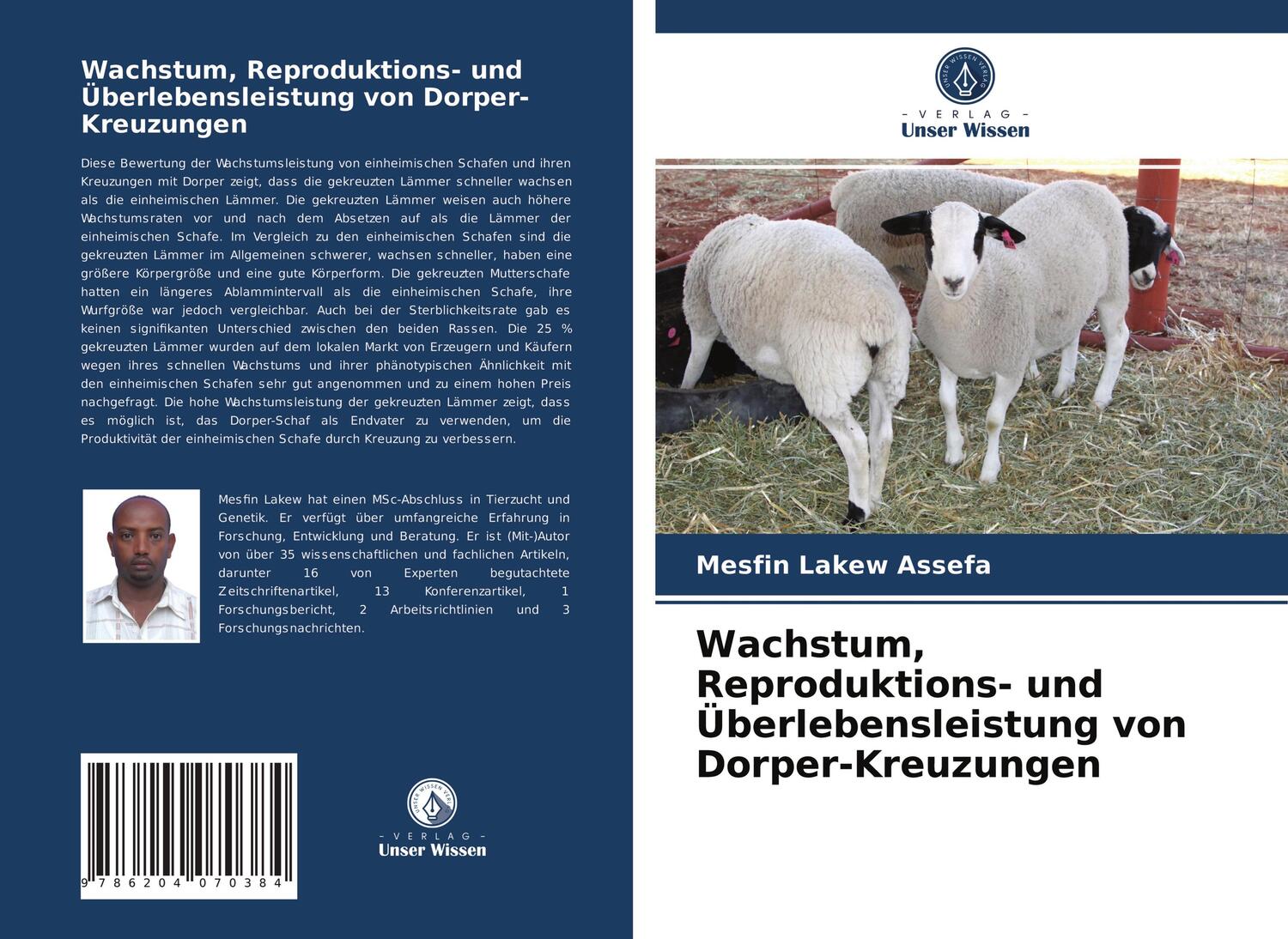 Cover: 9786204070384 | Wachstum, Reproduktions- und Überlebensleistung von Dorper-Kreuzungen