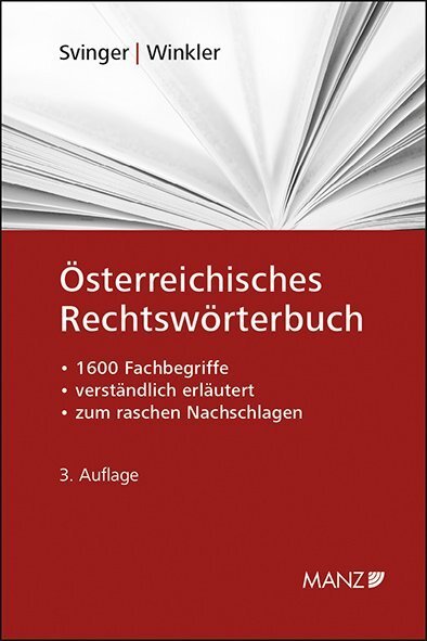Österreichisches Rechtswörterbuch - Svinger, Ute