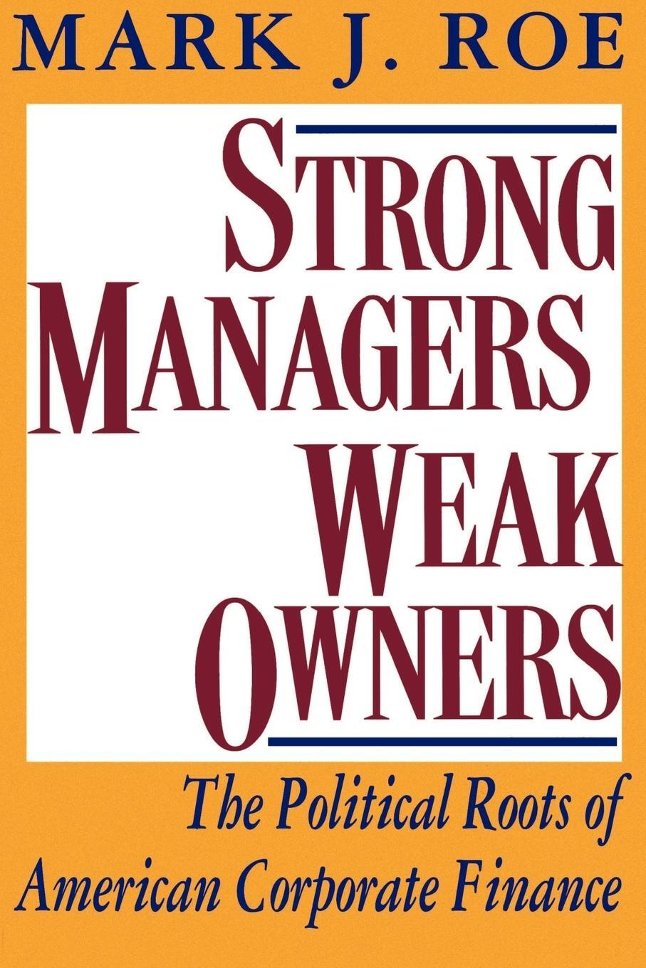 Cover: 9780691026312 | Strong Managers, Weak Owners | Mark J. Roe | Taschenbuch | Paperback