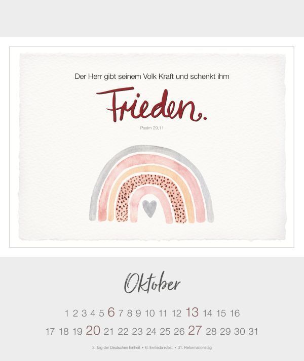 Bild: 9783986950002 | Dein Wort 2024 - Postkartenkalender | ... schenkt mir Frieden | 15 S.