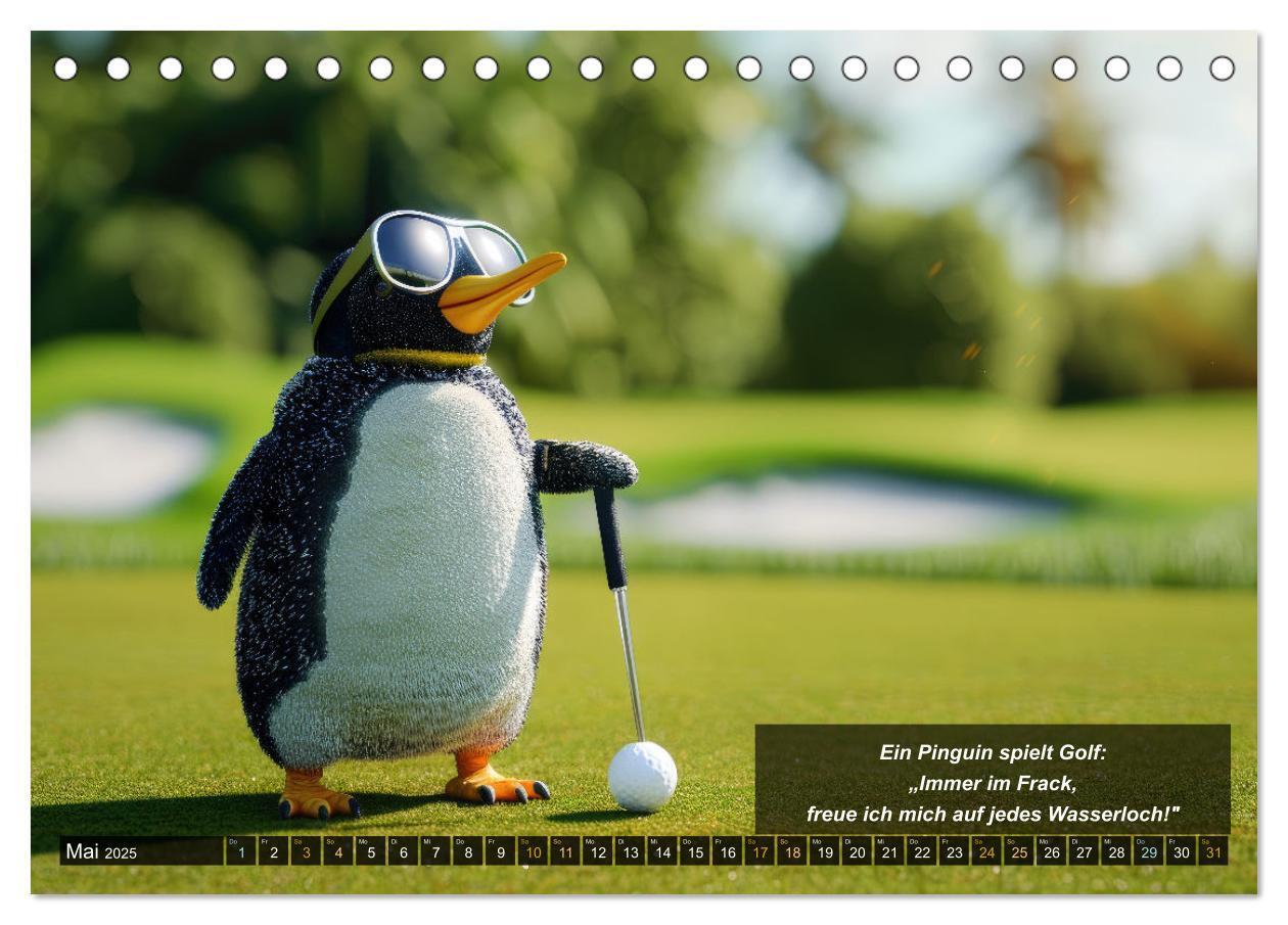 Bild: 9783457155530 | Der tierisch lustige Golfkalender (Tischkalender 2025 DIN A5 quer),...