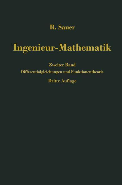 Cover: 9783642516481 | Ingenieur-Mathematik | Robert Sauer | Taschenbuch | Paperback | VIII